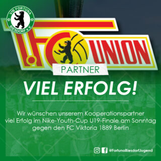 1.FC Union Berlin ist Partner von Fortuna Biesdorf