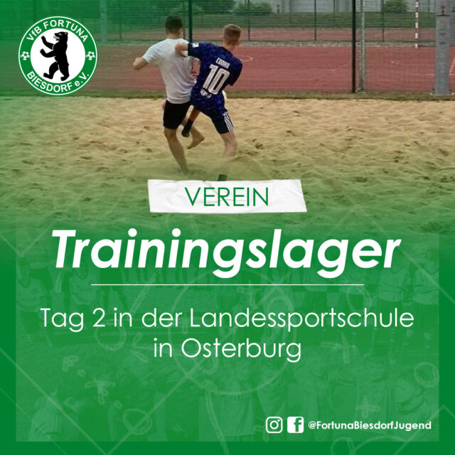 Trainingslager Osterburg Tag 2