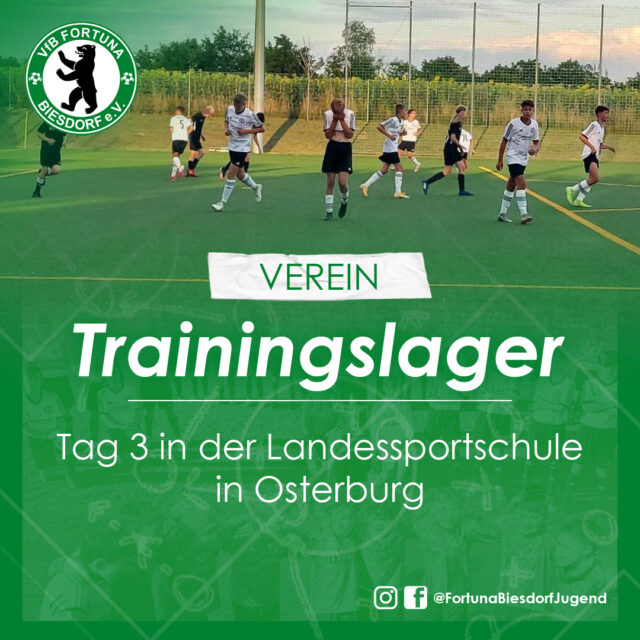 Trainingslager Osterburg 2021, Tag 3