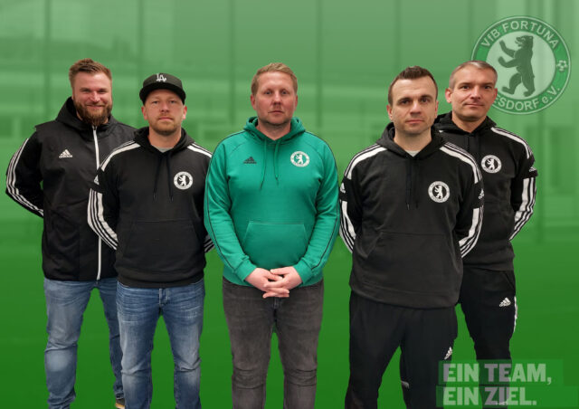 Fortuna Biesdorf verlängert mit dem Trainerteam der 1. Herren um Thoralf Dominok