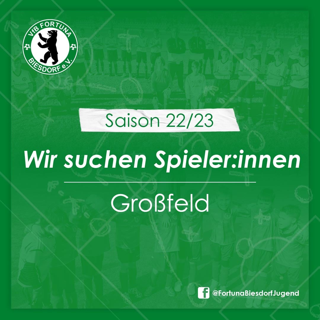 Spielersuche Großfeld 2022/23