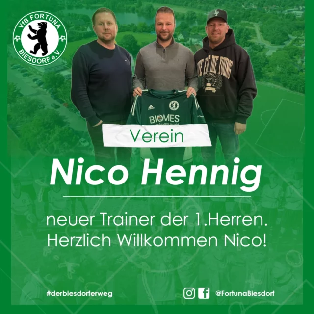 Nico Hennig – neuer Trainer 1. Herren