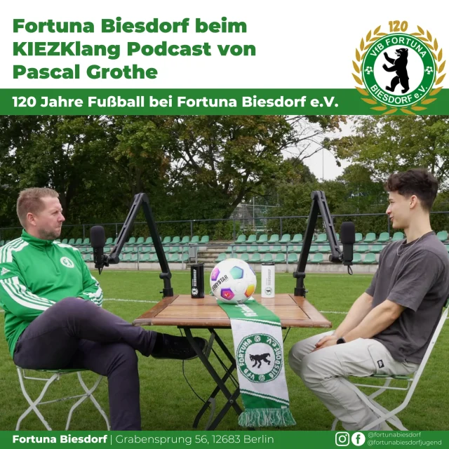 Fortuna Biesdorf beim  KIEZKlang Podcast von  Pascal Grothe